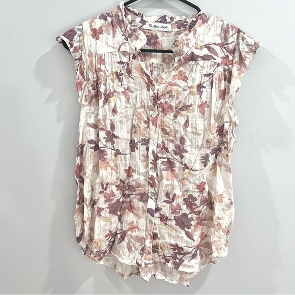 The Linen Duck earthy floral top size small - Picture 3 of 7